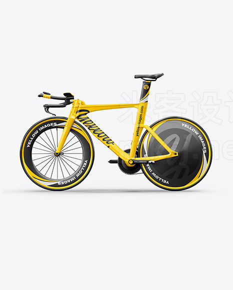 自行车山地车轻便赛车怀旧单车车身贴PSD贴图样机mockup素材