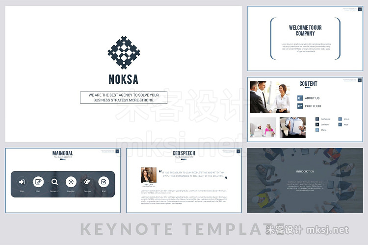 keynote模板 Noksa Keynote Template
