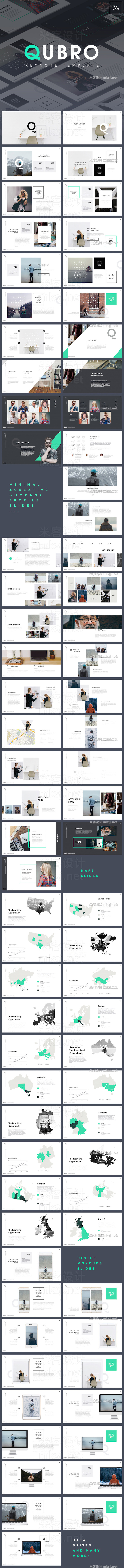 keynote模板 Qubro - Minimal Keynote Template