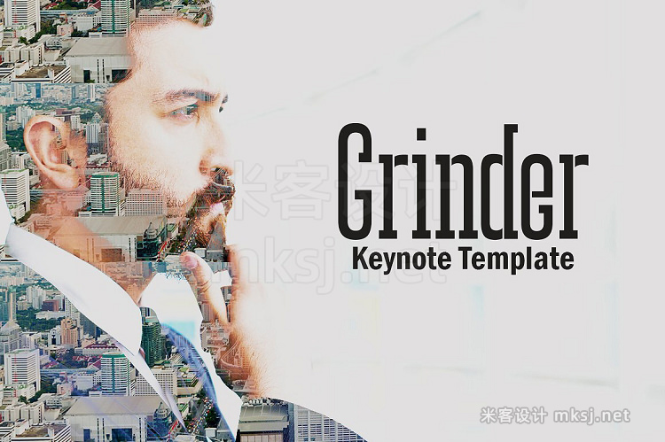 keynote模板 商务图表动态展示 Grinder Keynote Template