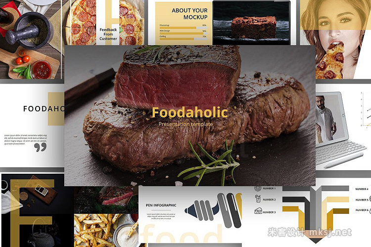 keynote模板 Foodaholic Creative Keynote Template