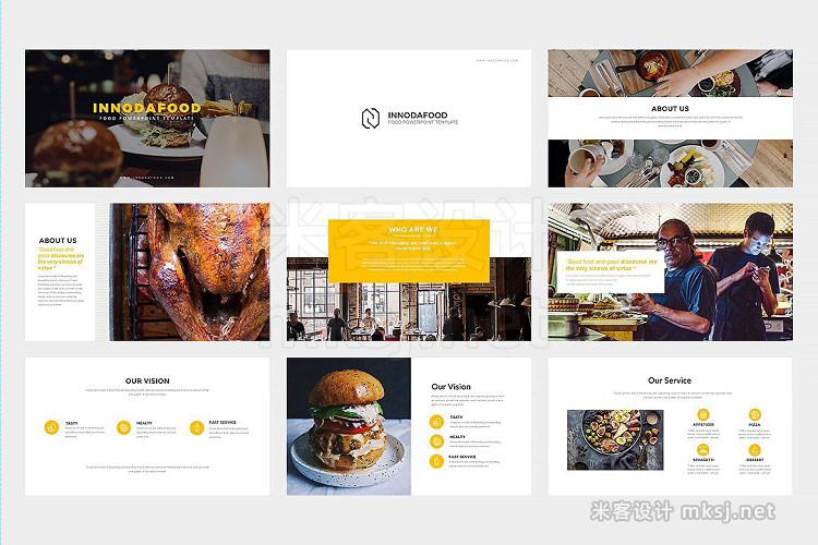 keynote模板 Innodafood Powerpoint Presentation