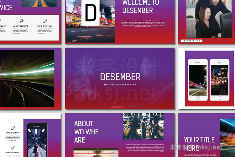 keynote模板 Desember Keynote Template