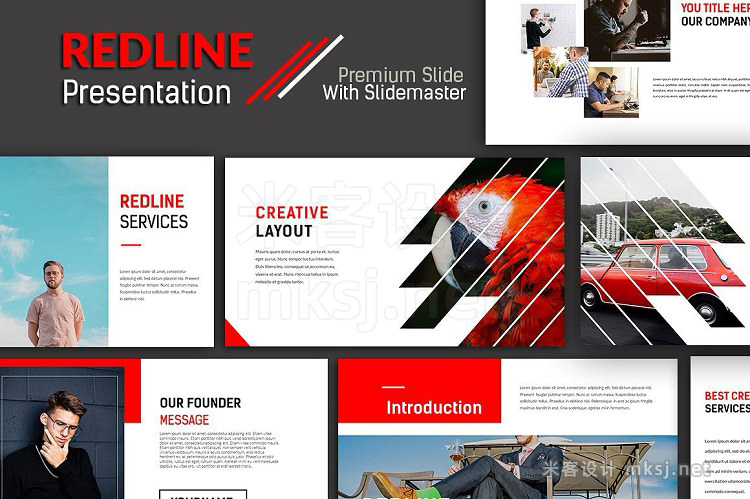 keynote模板 Redline Keynote Template