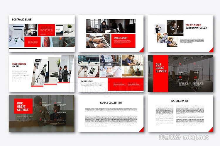 keynote模板 Redline Keynote Template