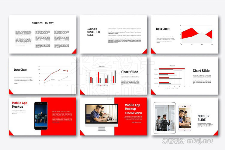 keynote模板 Redline Keynote Template