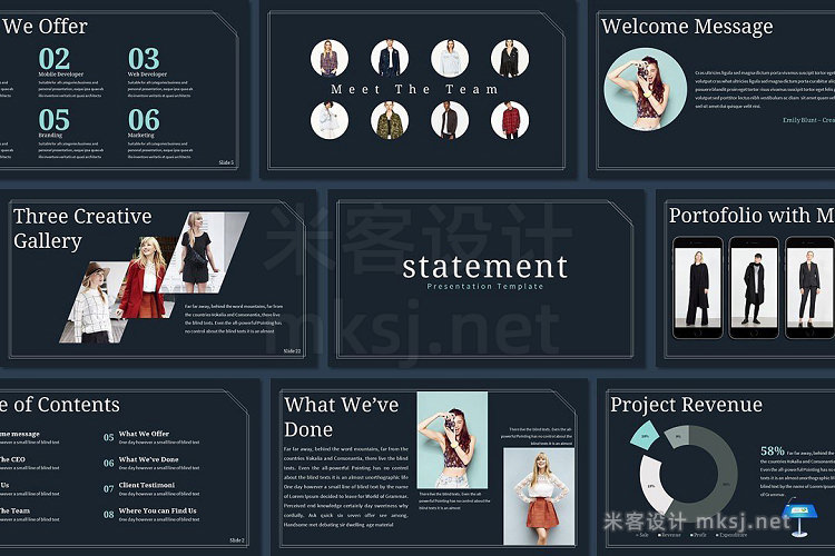 keynote模板 Statement Keynote Template