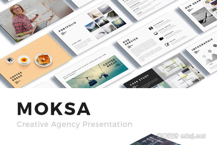 keynote模板 Moksa - Creative Agency Keynote Presentation