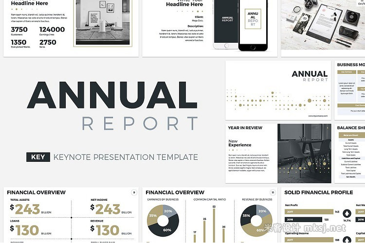 keynote模板 Annual Report Keynote Template