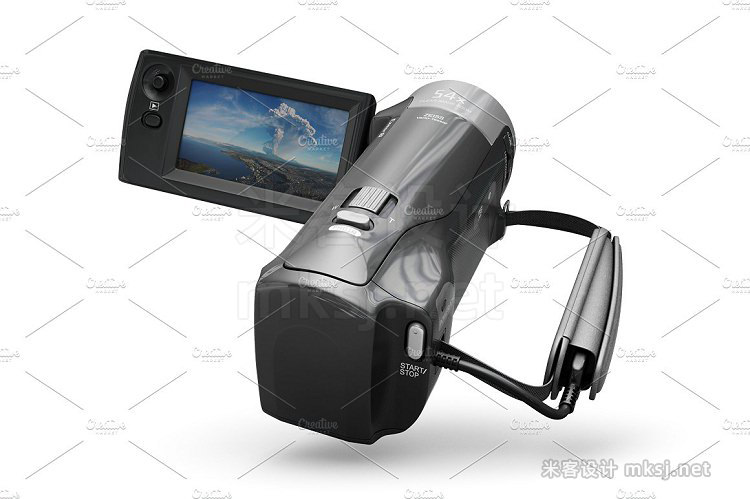 索尼高清数码摄像机 Full HD Sony HDR CX240 展示 PS模型素材mock样机