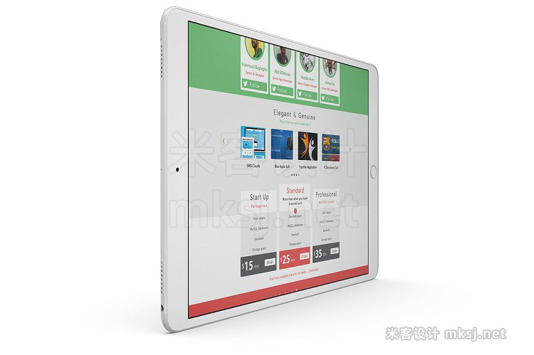 VI贴图 平板电脑 iPad 10.5 屏幕WEB展示PS模型mockup样机