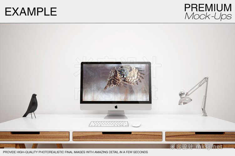 VI贴图 苹果 Apple IMac 屏幕场景PS样机mockup模型