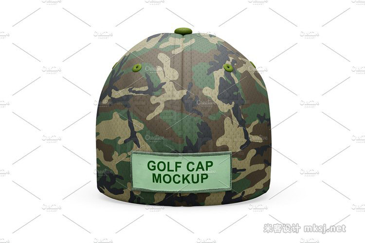 VI贴图 高尔夫球帽折返帽棒球帽PS模型mockup样机