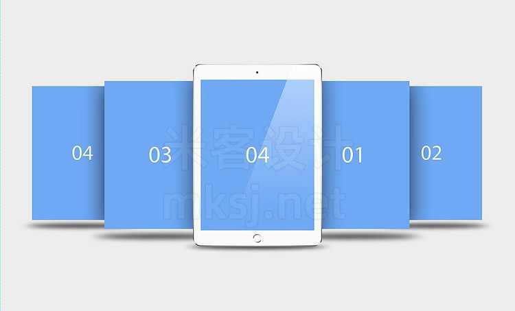 VI贴图 iPad平面设计UI展示PS样机mockup样机