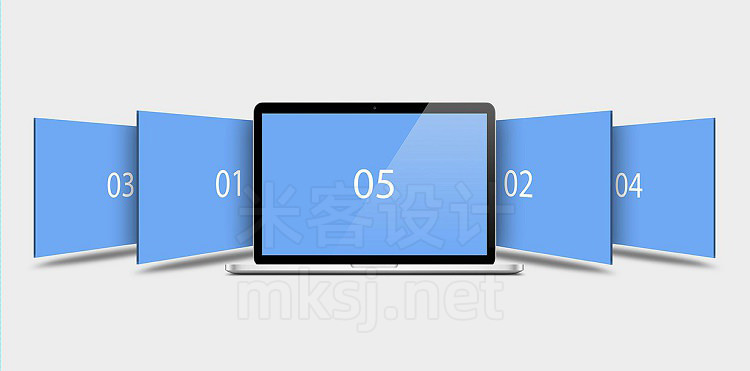 VI贴图 MacBook 网页设计web项目UI展示 PS模型mockup样机