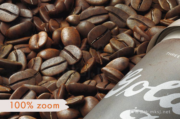 PSD咖啡豆袋子一次性咖啡杯品牌包装效果图设计VI贴图模型