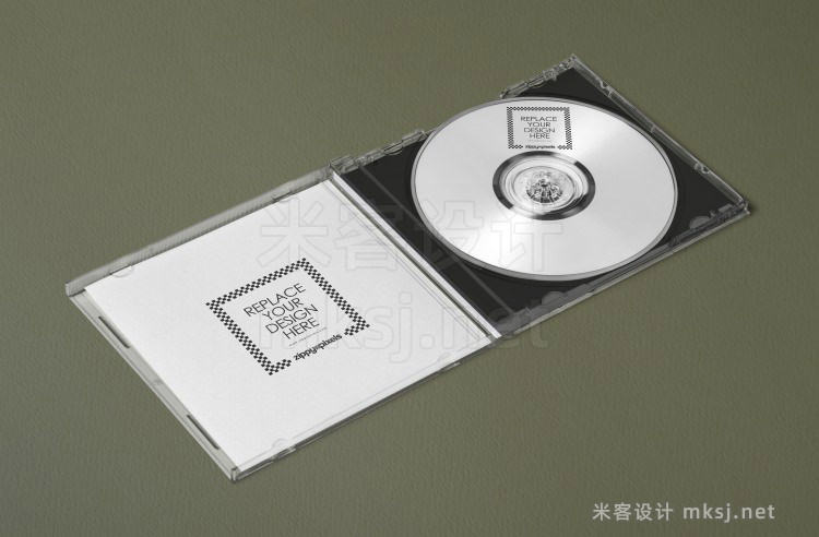 VI贴图 CD光盘光碟包装设计PS模型mockup样机