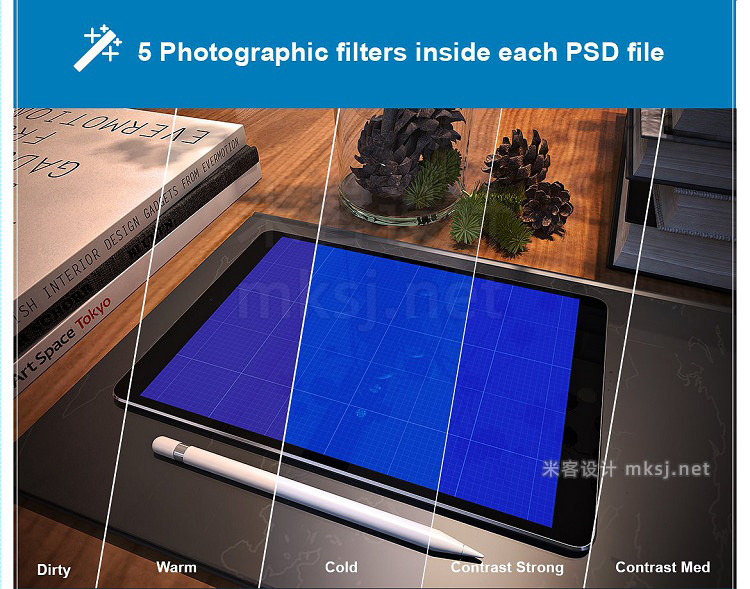 VI贴图 商务 iPad Pro PS模型mockup样机