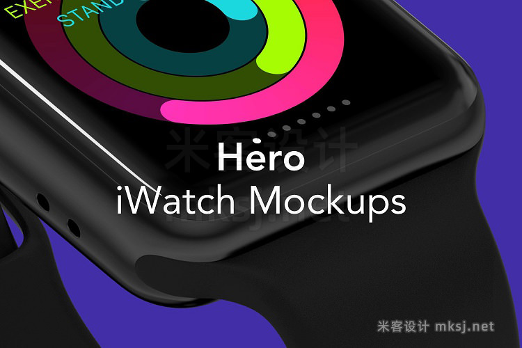 VI贴图 iWatch智能手表PS模型mockup样机