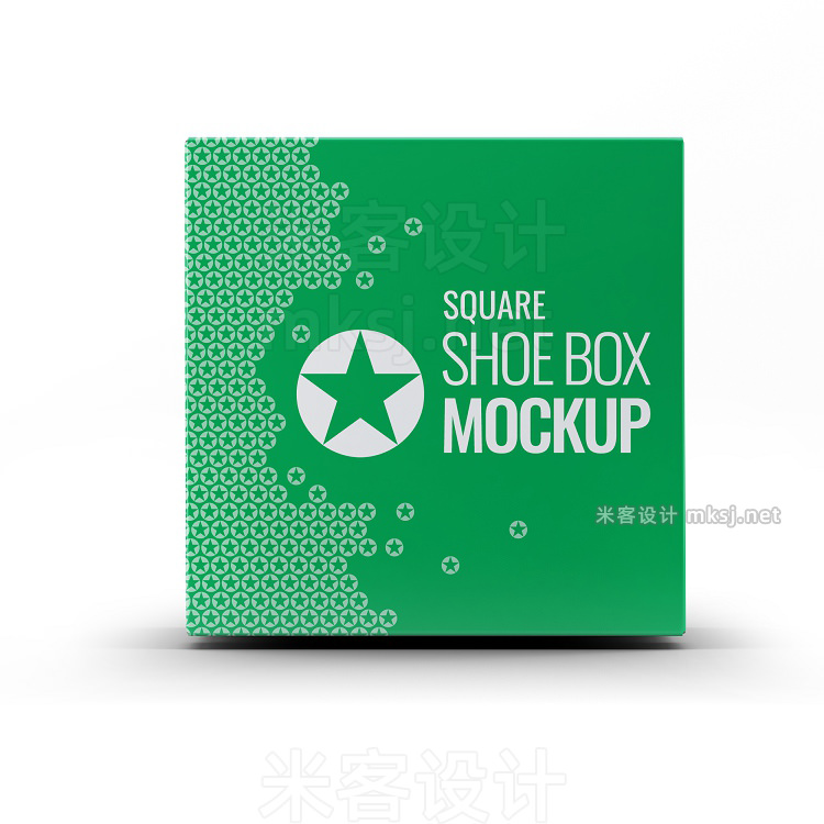 VI贴图 方形长方形纸盒鞋盒品牌包装设计PS模型mockup样机