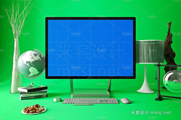 VI贴图 Surface 微软电脑工作室桌面场景 PS模型mockup样机