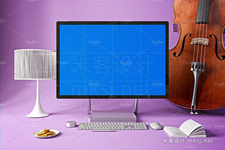 VI贴图 Surface 微软电脑工作室桌面场景 PS模型mockup样机