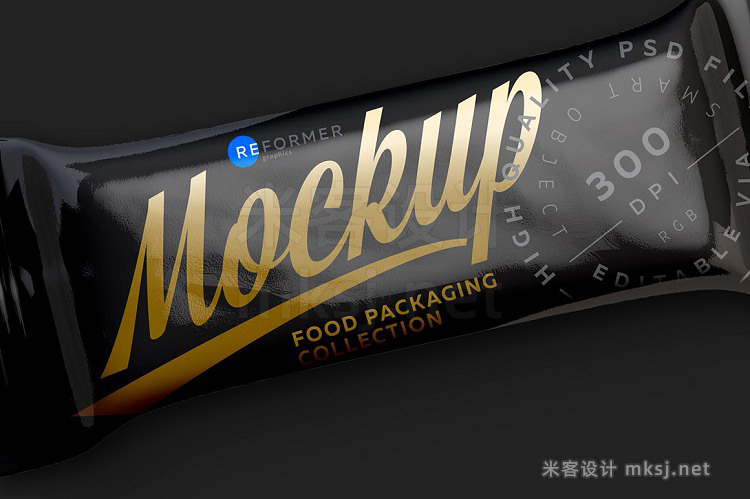 VI贴图 糖果包装纸PS模型mockup样机