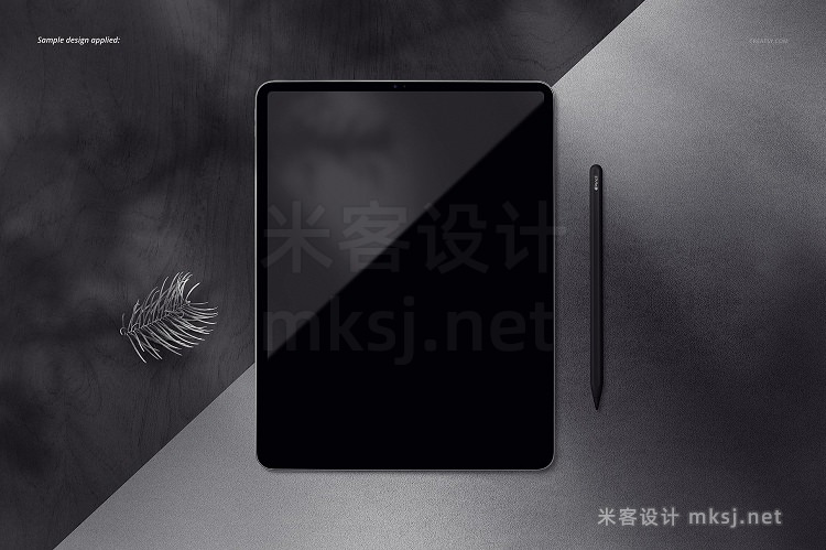 VI贴图 iPad Pro 苹果平板屏幕设计展示PS模型mockup样机