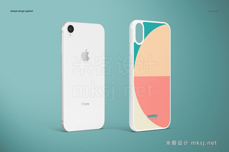 VI贴图 iPhone XR手机壳设计PS模型mockup样机