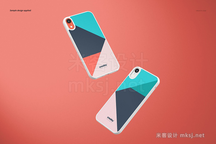 VI贴图 iPhone XR手机壳设计PS模型mockup样机