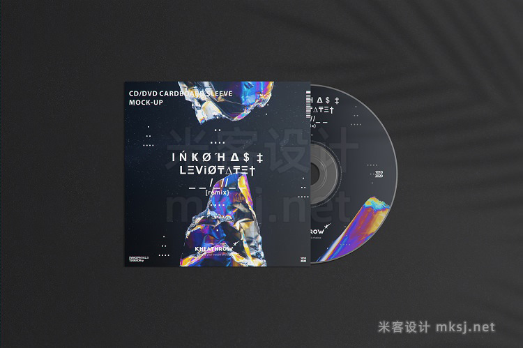 VI贴图 CD&DVD外包装袋封面设计效果图PS样机