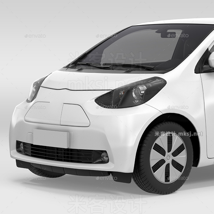 电动小汽车smart外观设计PS样机 Electric Car Mock-Up