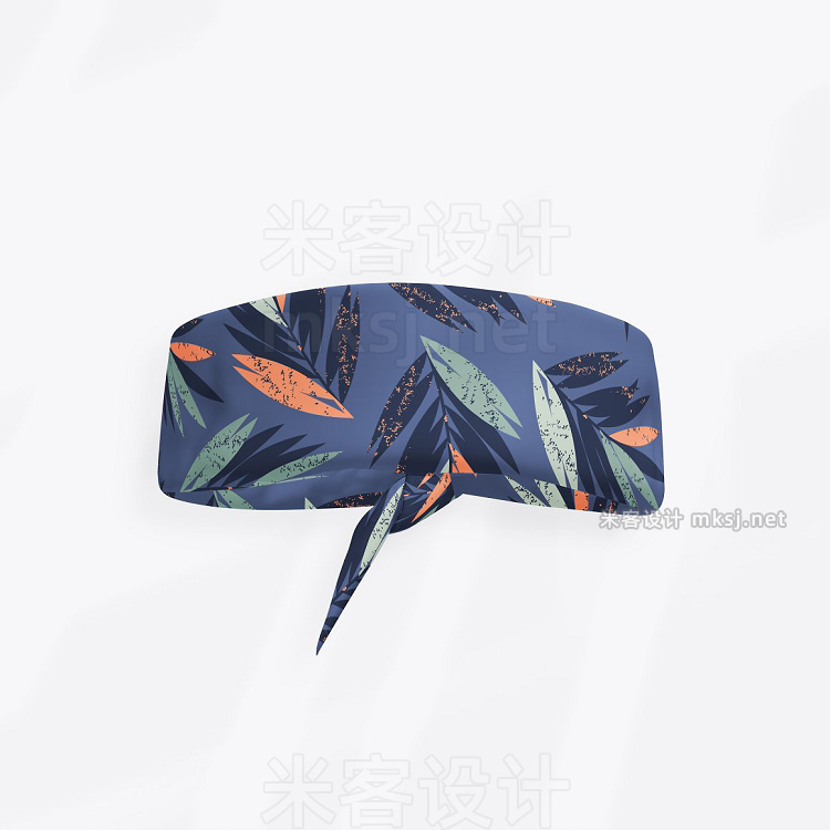 头巾围巾PS样机模型套装vi贴图 9x Bandana Scarf Mock-ups Set