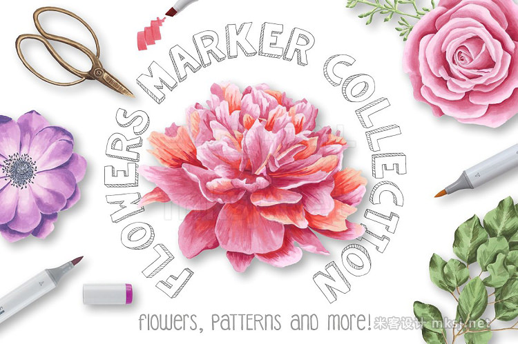 png素材 Flower Marker Collection
