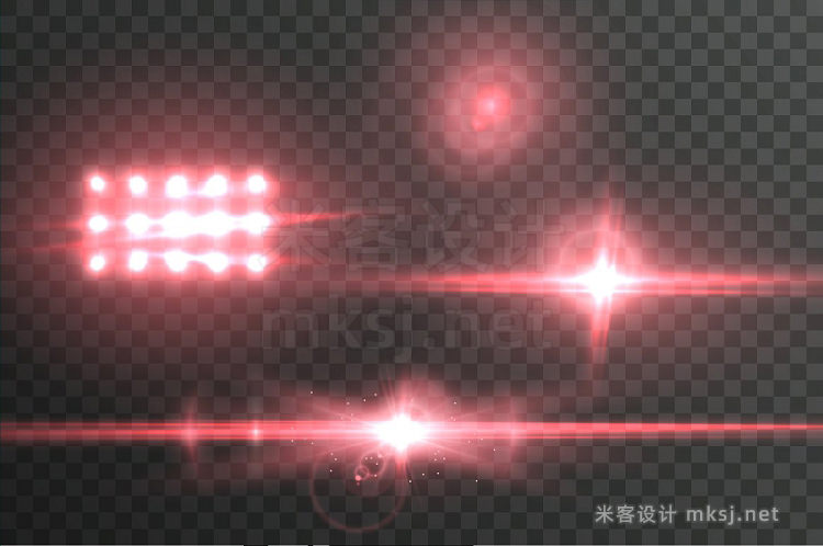 png素材 Vector Lens Flare Glow Effect