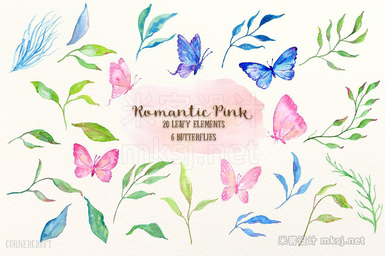 png素材 Design Kit Romantic Pink
