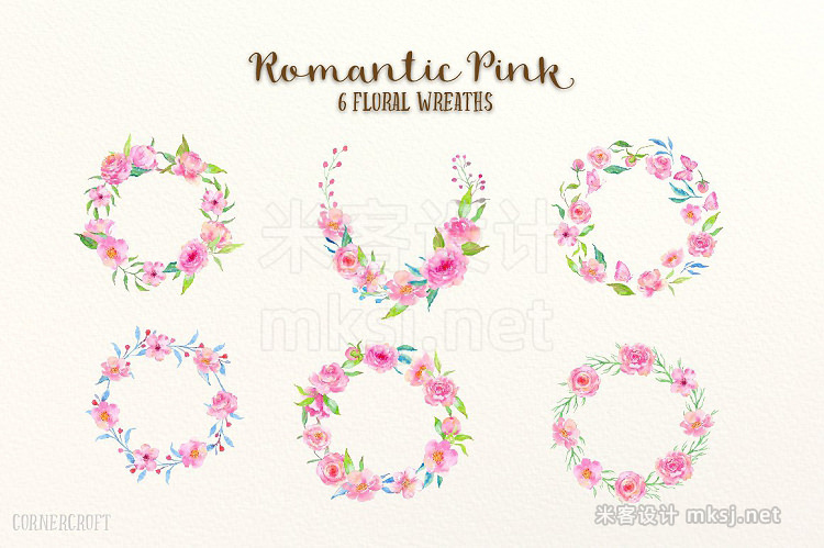 png素材 Design Kit Romantic Pink
