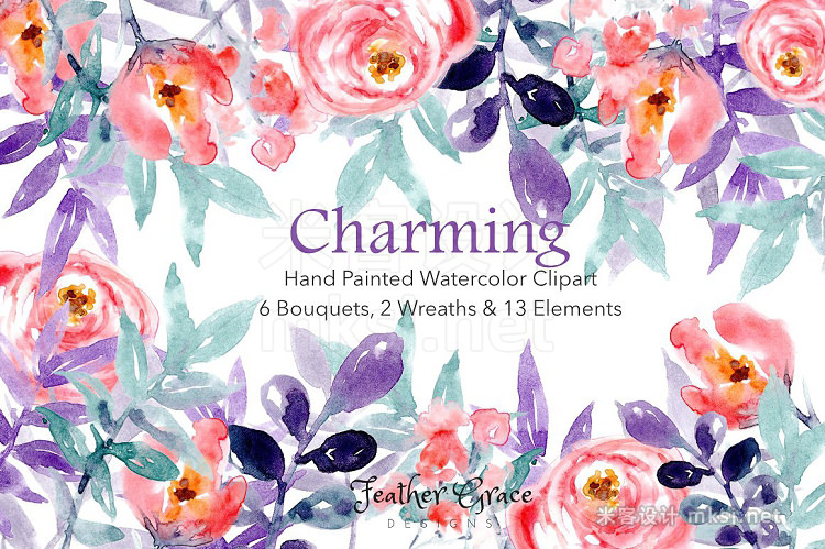 png素材 Charming Floral Collection