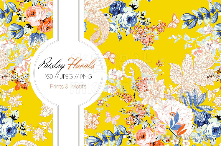 png素材 Paisley Florals