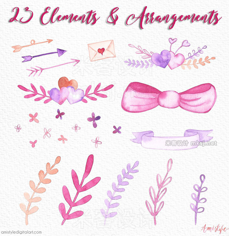 png素材 Valentine's Day Clipart Set