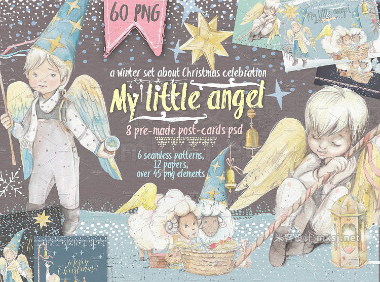 png素材 SALE Christmas set Little angel