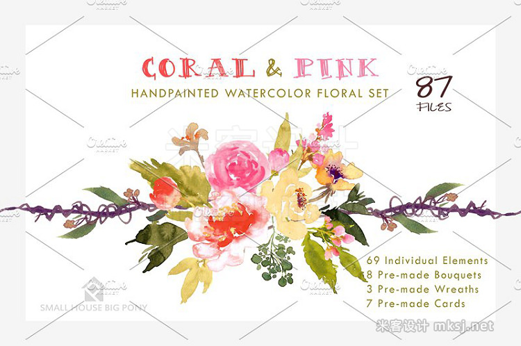 png素材 Coral Pink - Flower Collection
