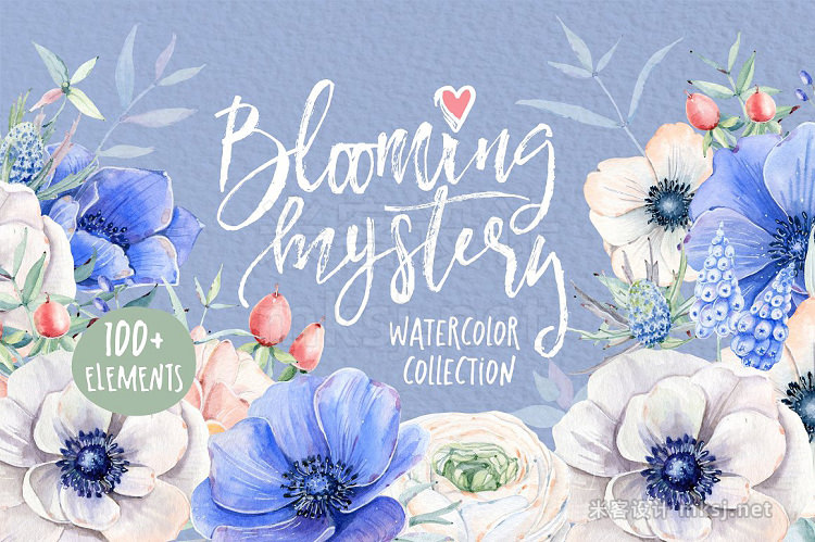 png素材 BLOOMING MYSTERY Watercolor set