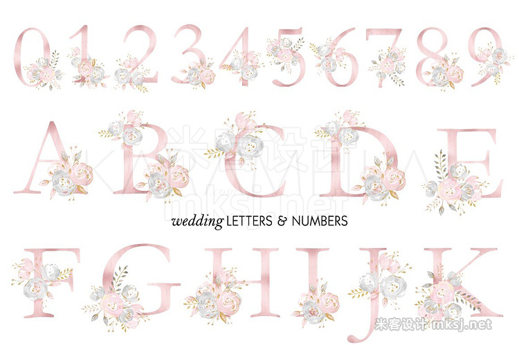 png素材 Wedding Alphabet Clipart