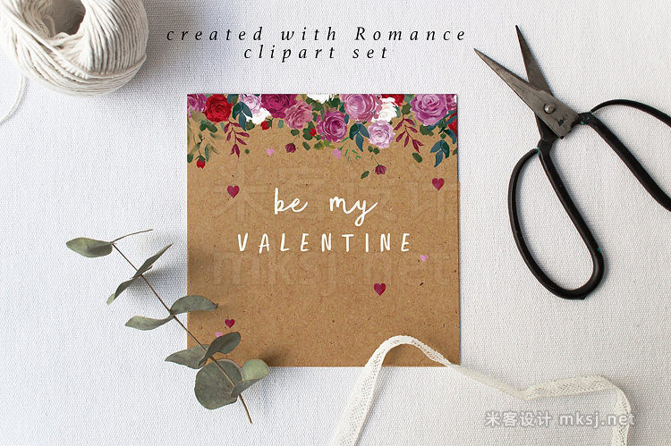 png素材 Romance- Watercolor Clipart Set