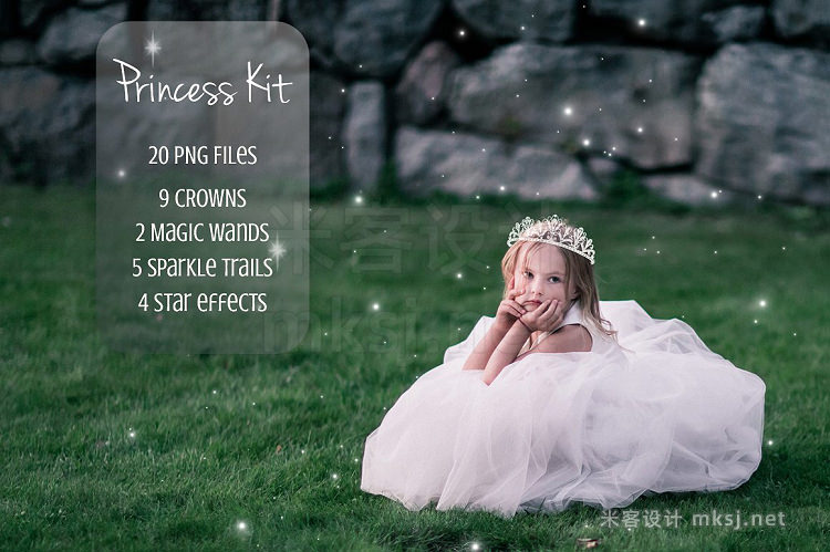 png素材 Princess Kit (20 PNG Overlays)