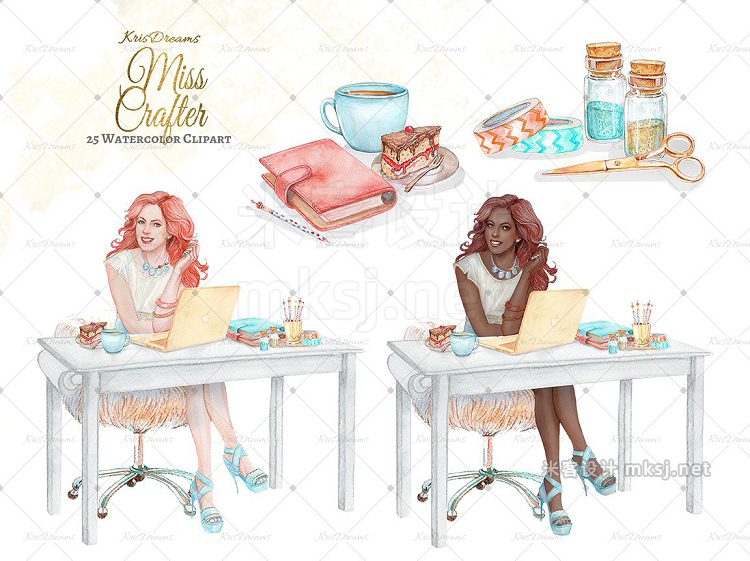 png素材 Miss Crafter Clipart Set