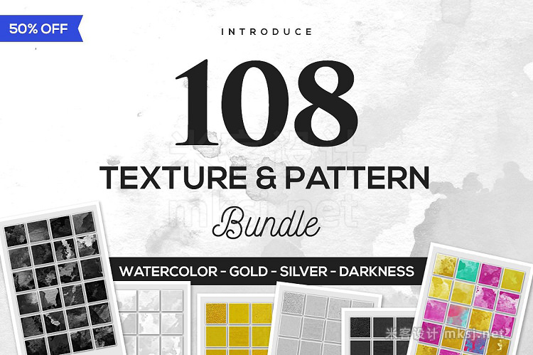 png素材 108 Texture Pattern Bundle