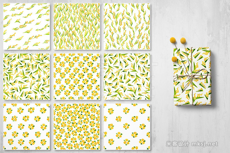 png素材 Mille Fleur - 36 watercolor patterns