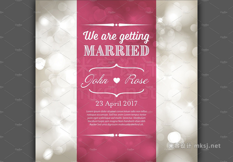 png素材 Wedding invitation template